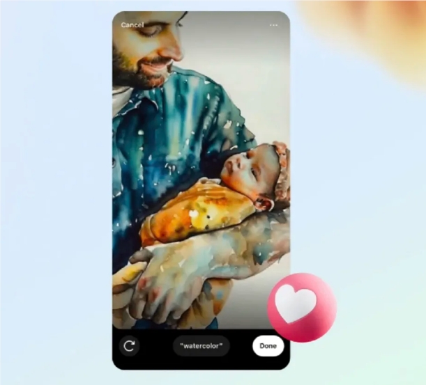 Instagram 即将推出生成式 AI 图像编辑功能