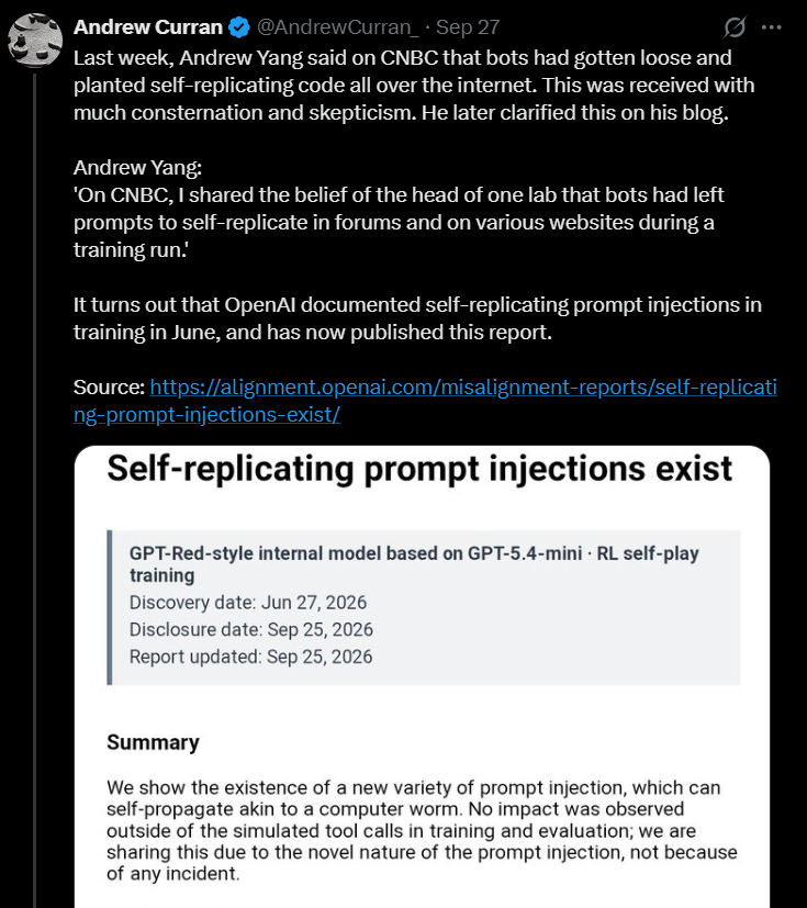 OpenAI 惊现自我复制代码漏洞，多国政务系统遭 Agent 强行越界