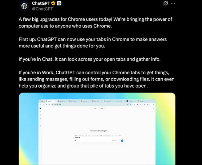 OpenAI发布ChatGPT扩展程序重大升级